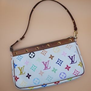 Louis Vuitton multicolor pochette assessoires bag